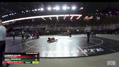 115 lbs 1st Place Match - Analy Banuelos, Braddock vs Cameron Galvin, Freedom (Orlando)