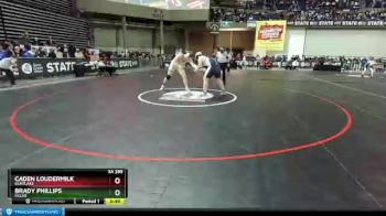 3A 285 lbs 7th Place Match - Brady Phillips, Kelso vs Caden Loudermilk, Kentlake