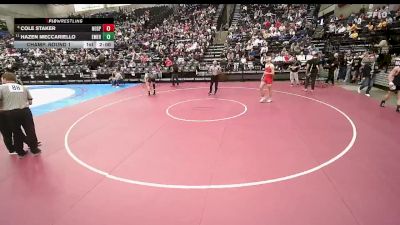 3A 175 lbs Champ. Round 1 - Hazen Meccariello, Emery vs Cole Staker, North Sanpete