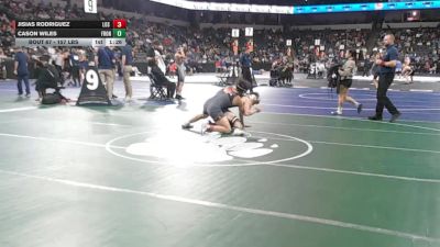 157 lbs Round Of 64 - Jisias Rodriguez, Los Gatos (CC) vs Cason Wiles, Frontier (CS)