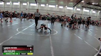 56 lbs Round 3 (8 Team) - Greyson Bish, Upstate Uprising vs Landon Meyers, OMP