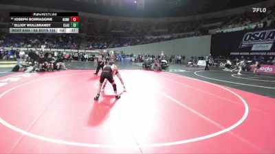 6A Boys 126 lbs Cons. Round 4 - Joseph Borraggine, North Medford Boys vs Elliot Wullbrandt, Clackamas Boys