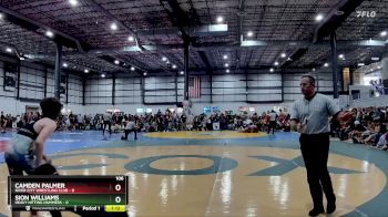 106 lbs Placement Matches (8 Team) - Sion Williams, HEAVY HITTING HAMMERS vs Camden Palmer, RIVER CITY WRESTLING CLUB