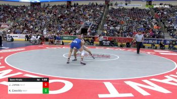 132 lbs Semifinal - Joshua Jones, Saucon Valley vs Kaden Cassidy, Bedford