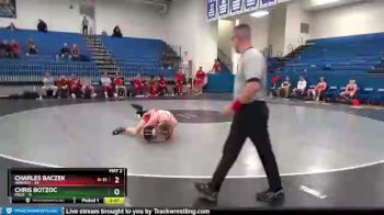 184 lbs Round 1 (4 Team) - Charles Baczek, Wabash vs Chris Botzoc, MSOE