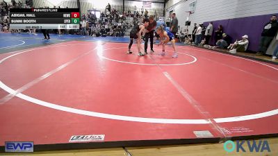 54 lbs Rr Rnd 2 - Abigail Hall, Newkirk Takedown Club vs Sunni Booth, Sperry Wrestling Club