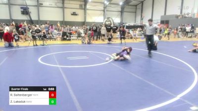 54 lbs Quarterfinal - Reed Saltenberger, Patriot Mat Club vs Zoey Lakoduk, Nwwc