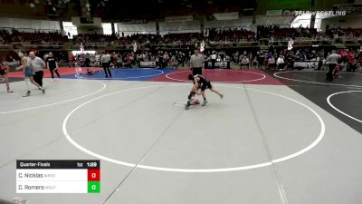 57 lbs Quarterfinal - Chaypin Nicklas, Wrestle To Win vs Claudio Romero, Wolfpack