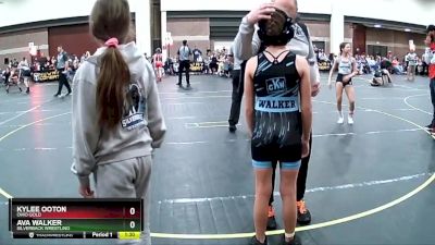 80 lbs Round 2 - Ava Walker, Silverback Wrestling vs Kylee Ooton, Ohio Gold