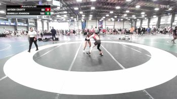 100 lbs Rr Rnd 3 - Jayden Crotty, Indiana Outlaws Purple vs Izabella Johnson, TNWC Divas