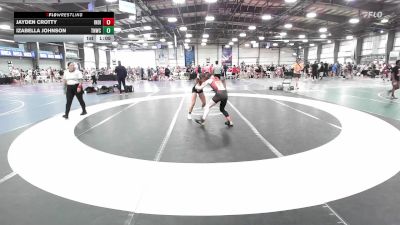 100 lbs Rr Rnd 3 - Jayden Crotty, Indiana Outlaws Purple vs Izabella Johnson, TNWC Divas
