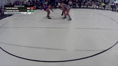 141 lbs 7th Place Match - LilyAnn Willing, Tekamah Herman Girls vs Taylie Dancer, 308 Wrestling Academy