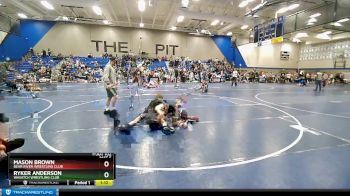 90 lbs Cons. Round 4 - Mason Brown, Bear River Wrestling Club vs Ryker Anderson, Wasatch Wrestling Club