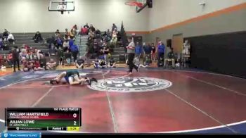 127 lbs 1st Place Match - William Hartsfield, Chelsea Middle School vs Julian Lowe, St. John Paul II