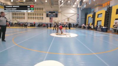 175 lbs 7th Place Match - Elijah Hurtt, Conrad School Of Science vs Samuel Mendes, Wilmington Christian School
