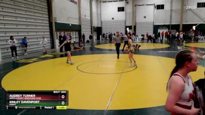 102-112 lbs Cons. Round 3 - Kinley Davenport, FoxFit vs Audrey Turner, Smith County Wrestling Club