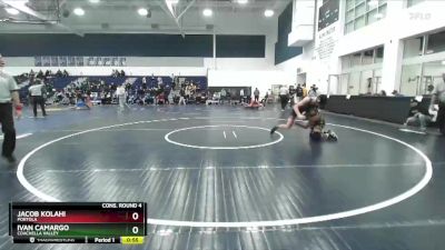 157 lbs Cons. Round 4 - Jacob Kolahi, Portola vs Ivan Camargo, Coachella Valley