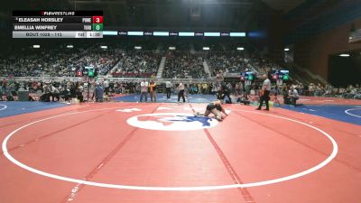 115 lbs Champ. Round 1 - Eleasah Horsley, Powell vs Emellia Winfrey, Tongue River