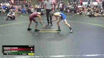 67 lbs Semis & 1st Wrestleback (8 Team) - Colton Everett, Dundee Blue vs Dominic Gorder, Davison