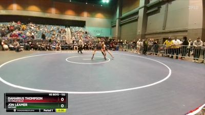 132 lbs Cons. Round 4 - Damarius Thompson, Mc Kinleyville vs Jon Leamer, Vintage