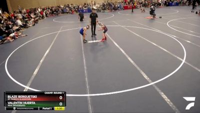 67-74 lbs Champ. Round 1 - Valentin Huerta, WAA (Woodbury) vs Blaze Berguetski, St. Francis Gladiators