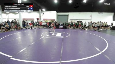 75 lbs Kamden Gallus, Minnesota Blue vs Teagan VanBebber, California