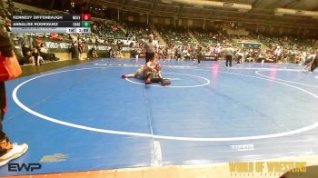 135 lbs Quarterfinal - Kennedy Diffenbaugh, Mulvane Jr Wrestling vs Annalise Rodriguez, Chagolla Trained