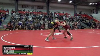145 lbs Quarterfinal - Sadie Burke, Vinton-Shellsburg vs Tatum Peters, Fort Madison