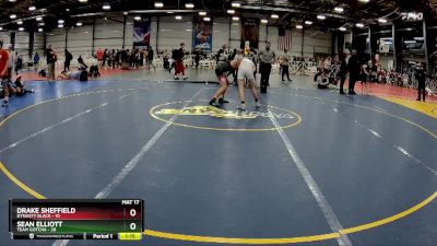 115 lbs Rd# 10- 4:00pm Saturday Final Pool - Sean Elliott, Team Gotcha vs Drake Sheffield, Dynasty Black