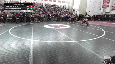 165 lbs Semifinal - Sawyer Ayotte, Shepherd Hill vs Jhayvon Napoleon, Quincy Upper