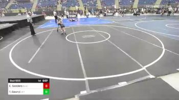 70 lbs Quarterfinal - Elliott Sanders, BlackCat WC vs Thiago Gawryl, Jr Trojans