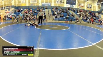 78 lbs Round 2 (8 Team) - Easton Sanderson, Leo Wrestling Club vs Bodie Thornton, Alphas Wrestling