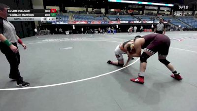 285 lbs Cons. Round 2 - Collin Sullivan, Lourdes vs 8 Shane Mattson, Montana State-Northern