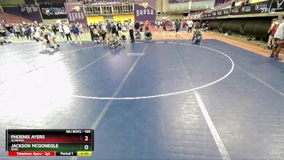 100 lbs Cons. Round 2 - Phoenix Ayers, Alabama vs Jackson McGonegle, Iowa