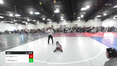 46 lbs Consi Of 4 - Mason Cantu, West Las Vegas Junior Wrestling vs Jude Montoya, Top Rank