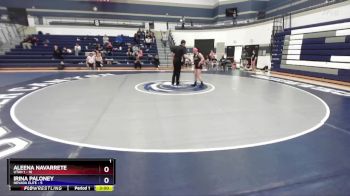 120 lbs Round 3 (4 Team) - Aleena Navarrete, Utah 1 vs Irina Paloney, Nevada Elite