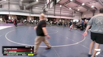 114 lbs Cons. Round 2 - Victoria Gaona, Texas vs Italy Angevine, Hill Country Wildcats Wrestling Club