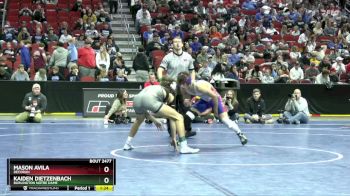 2A-132 lbs Semifinal - Kaiden Dietzenbach, Burlington Notre Dame vs Mason Avila, Decorah