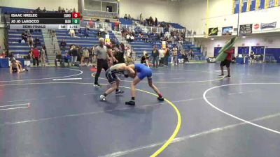 107 lbs Semifinal - Isaac Hrelec, Canon-McMllan vs Jo Jo Larocco, Bishop McDevitt