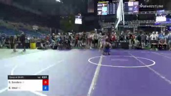 152 lbs Consi Of 64 #1 - Gabe Sanders, Utah vs Bam West, Oklahoma