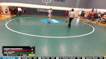 113 lbs Round 2 - Saif Mulato, Cypress Creek vs Dustin Wiglesworth, Cy-Fair