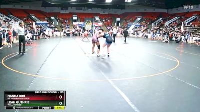 135 lbs Cons. Semi - Leah Guthrie, Well Trained vs Nanda Kibi, Michigan Revolution