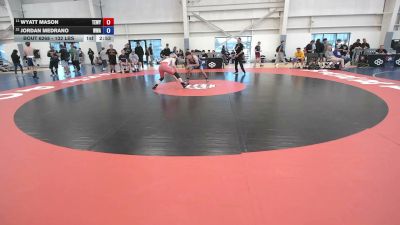 132 lbs Cons. Rd Of 32 - Wyatt Mason, Team Wyoming vs Jordan Medrano, Wright Wrestling Academy
