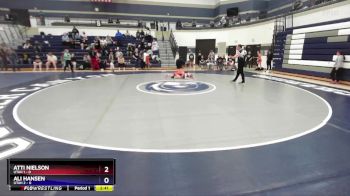 100 lbs Round 2 (4 Team) - Atti Nielson, Utah 1 vs Ali Hansen, Utah 2