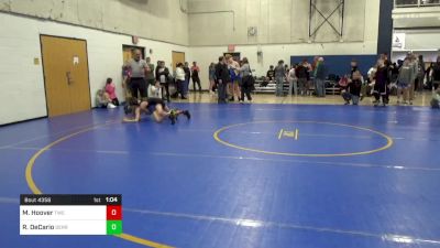 87 lbs Quarterfinal - Myles Hoover, TWC vs Rocco DeCario, Derry