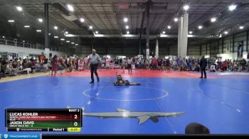 65 lbs Round 1 (4 Team) - Jaxon Davis, GREAT NECK WC vs Lucas Kohler, NORTH CAROLINA WRESTLING FACTORY - BLUE