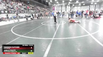 92-92 lbs Semifinal - Madison Fletcher, Outlaw WC vs Amelia Dulitz, White River Hornets WC