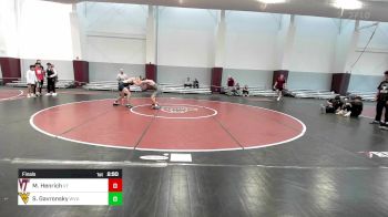 157 lbs Final - Matt Henrich, Virginia Tech vs Sasha Gavronsky, West Virginia