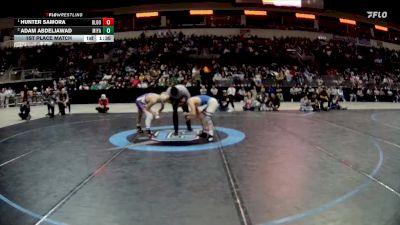 4A 133 lbs 1st Place Match - Hunter Samora, Bloomfield vs Adam Abdeljawad, Miyamura