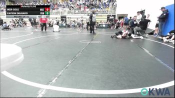 76 lbs Round Of 16 - Iker Cole, Weatherford Youth Wrestling vs Cayson Delgado, Prime Wrestling